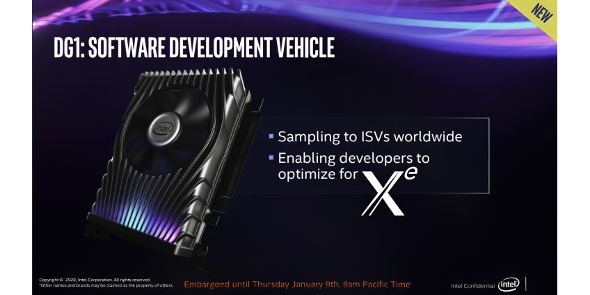 Intel впервые демонстрирует дискретную видеокарту Intel Xe DG1 Intel впервые демонстрирует дискретную видеокарту Intel Xe DG1