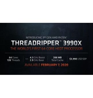 AMD выпускает 64-ядерный процессор Ryzen Threadripper 3990X - совершенный вычислительный чип со 128 потоками
