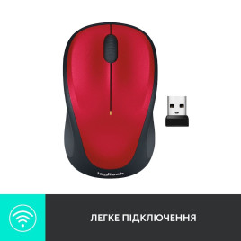 Мышь беспроводная Logitech M235 Red (910-002496)