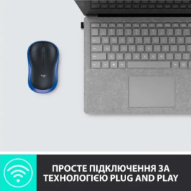 Мышь беспроводная Logitech M185 Blue (910-002236)