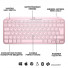 Клавіатура бездротова Logitech MX Keys Mini Wireless Illuminated UA Rose (920-010500)