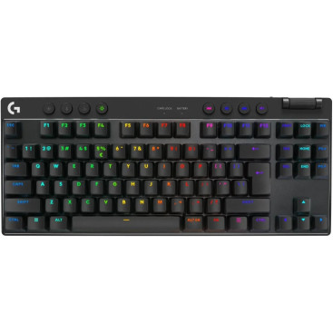 Клавiатура бездротова Logitech G PRO X TKL Lightspeed Black Tactile (920-012136)