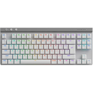 Клавiатура бездротова Logitech G515 Lightspeed TKL White (920-012539)