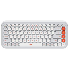 Клавиатура беспроводная Logitech Pop Icon Keys Off White (920-013072)