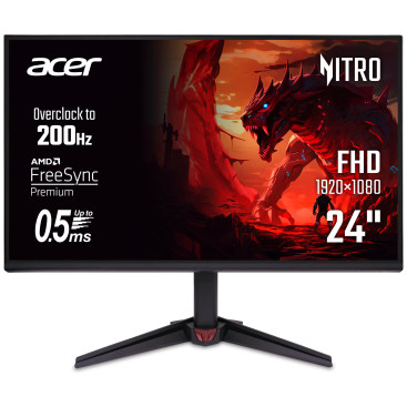 Монітор Acer 23.8" VG240YX1bmiipx (UM.QV0EE.101) IPS Black 200Hz Монітор Acer 23.8" VG240YX1bmiipx (UM.QV0EE.101) IPS Black 200Hz