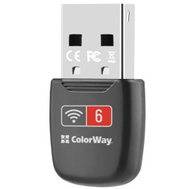 Бездротовий адаптер ColorWay Wi-Fi 6 (CW-AD-W1)