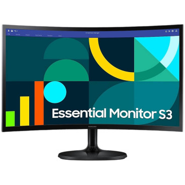Монiтор Samsung 24" Essential S3 LS24D360 (LS24D360GAIXUA) VA Black Curved 100Hz Монiтор Samsung 24" Essential S3 LS24D360 (LS24D360GAIXUA) VA Black Curved 100Hz