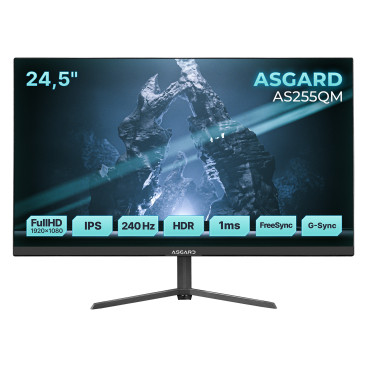 Монітор ASGARD Gaming 24.5" AS255QM IPS Black 240Hz Монітор ASGARD Gaming 24.5" AS255QM IPS Black 240Hz